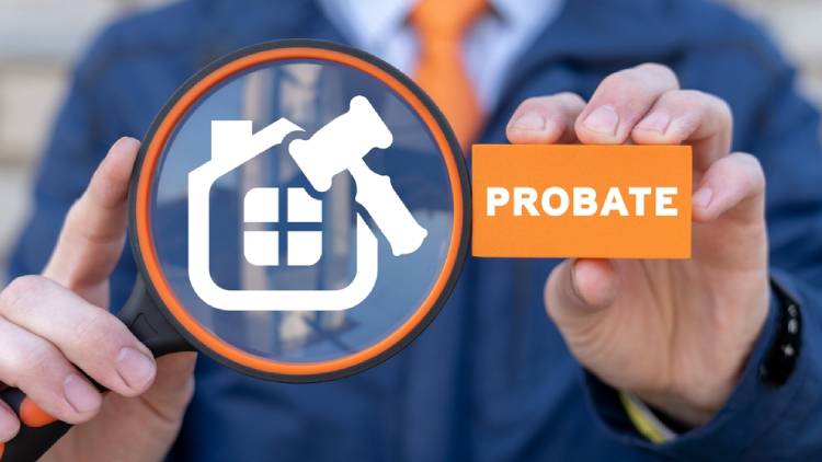 Probate law concept. Inheritance of property legal make a deal. Property and mortgage