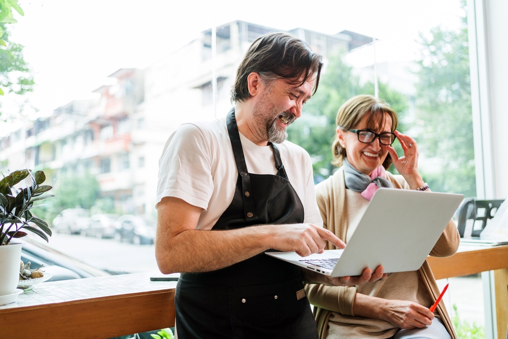 They collaborate on financial plans and marketing strategies for business growth and improved performance.